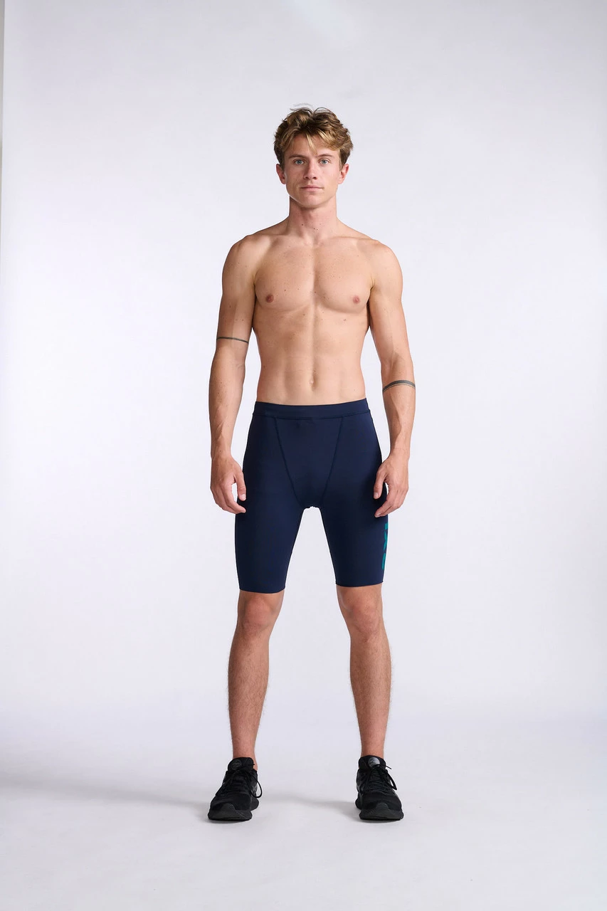 2XU - Aero Tri Short - Men's - Midnight/Jade - 2023 2 2XU - Aero Tri Short - Men's - Midnight/Jade - 2023 - Image 2