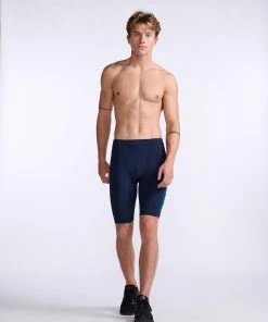 2XU - Aero Tri Short - Men's - Midnight/Jade - 2023 32 2XU - Aero Tri Short - Men's - Midnight/Jade - 2023 -ZONE3 shop MT6430b MDN JDE 02 14368.1666343146