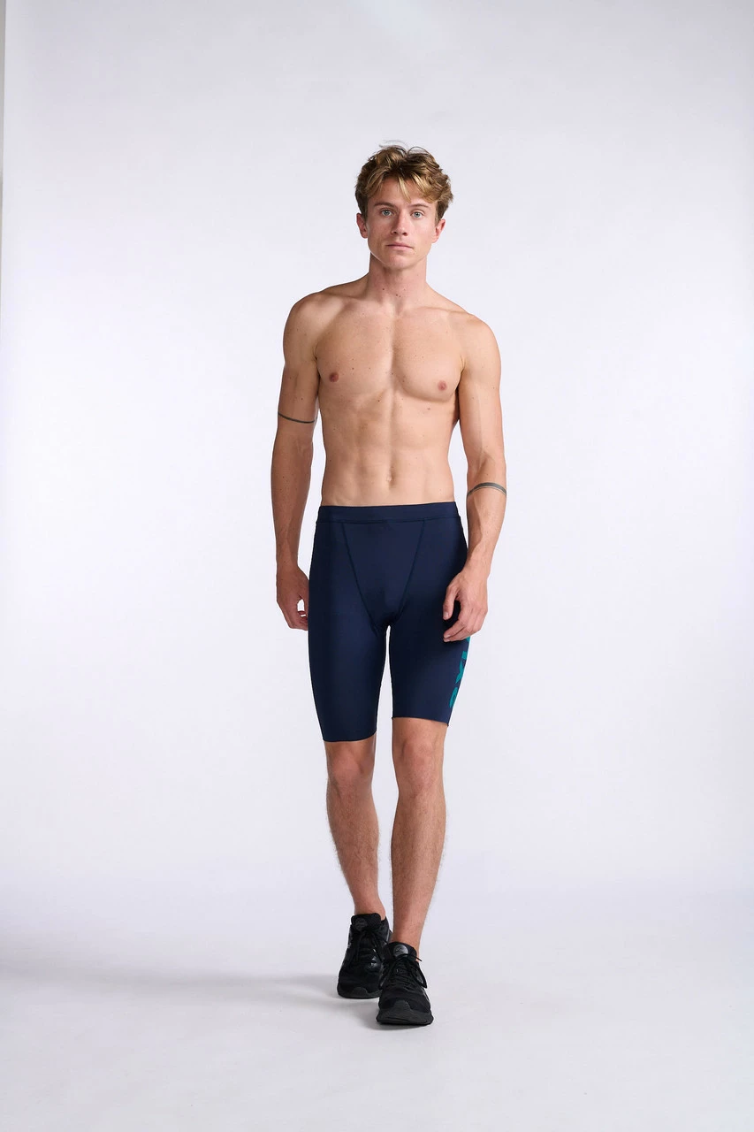2XU - Aero Tri Short - Men's - Midnight/Jade - 2023 12 2XU - Aero Tri Short - Men's - Midnight/Jade - 2023 - Image 12
