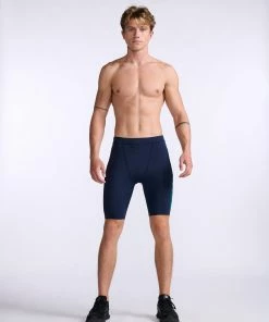 2XU - Aero Tri Short - Men's - Midnight/Jade - 2023 35 2XU - Aero Tri Short - Men's - Midnight/Jade - 2023 -ZONE3 shop MT6430b MDN JDE 12 88943.1666343146