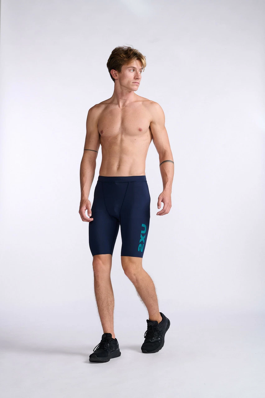 2XU - Aero Tri Short - Men's - Midnight/Jade - 2023 7 2XU - Aero Tri Short - Men's - Midnight/Jade - 2023 - Image 7