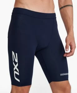 2XU - Aero 9 Inch Tri Short - Men's - Midnight/Turmeric
