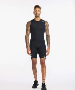 2XU - Core Trisuit - Men's - Black/White - 2023 -ZONE3 shop MT6437d BLK WHT 03 19886.1666359096