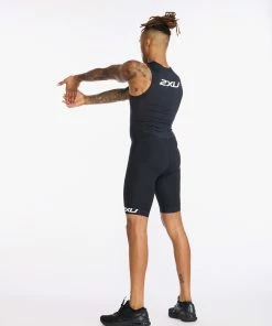 2XU - Core Trisuit - Men's - Black/White - 2023 -ZONE3 shop MT6437d BLK WHT 06 44898.1666359096