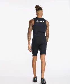 2XU - Core Tri Short - Men's - Black/Sulphur -ZONE3 shop MT6437d BLK WHT 08 88637.1660736782