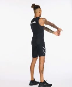 2XU - Core Tri Short - Men's - Black/Sulphur -ZONE3 shop MT6437d BLK WHT 09 42804.1660736782