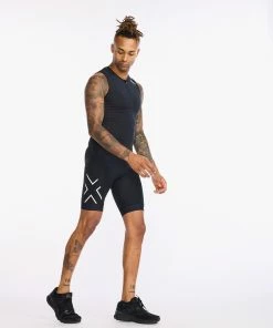 2XU - Core Trisuit - Men's - Black/White - 2023 -ZONE3 shop MT6437d BLK WHT 12 98104.1666359096