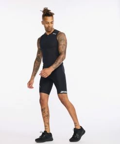 2XU - Core Trisuit - Men's - Black/White - 2023 -ZONE3 shop MT6437d BLK WHT 13 84585.1666359096