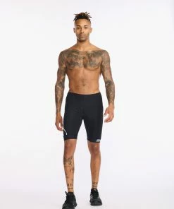 2XU - Core Tri Short - Men's - Black/White - 2023 23 2XU - Core Tri Short - Men's - Black/White - 2023 -ZONE3 shop MT6439b BLK WHT 02 08698.1651831106