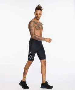 2XU - Core Tri Short - Men's - Black/White - 2023 30 2XU - Core Tri Short - Men's - Black/White - 2023 -ZONE3 shop MT6439b BLK WHT 12 67711.1651831106