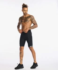 2XU - Core Tri Short - Men's - Black/White - 2023 28 2XU - Core Tri Short - Men's - Black/White - 2023 -ZONE3 shop MT6439b BLK WHT 13 98374.1651831106