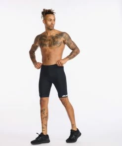 2XU - Core Tri Short - Men's - Black/White - 2023 29 2XU - Core Tri Short - Men's - Black/White - 2023 -ZONE3 shop MT6439b BLK WHT 14 69210.1651831106