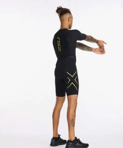 2XU - Light Speed Tech Sleeved Trisuit - Men's - Black/Gold - 2023 61 2XU - Light Speed Tech Sleeved Trisuit - Men's - Black/Gold - 2023 -ZONE3 shop MT6633d BLK GLD 09 1 84409.1653898730