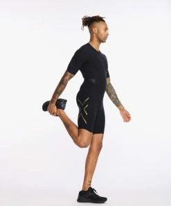 2XU - Light Speed Tech Sleeved Trisuit - Men's - Black/Gold - 2023 51 2XU - Light Speed Tech Sleeved Trisuit - Men's - Black/Gold - 2023 -ZONE3 shop MT6633d BLK GLD 11 1 23735.1653898730