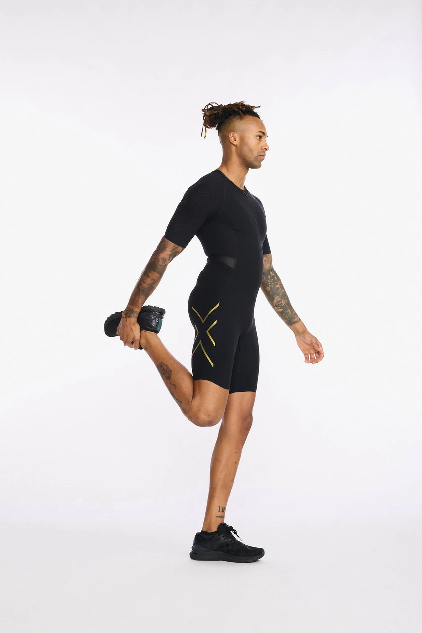 2XU - Light Speed Tech Sleeved Trisuit - Men's - Black/Gold - 2023 17 2XU - Light Speed Tech Sleeved Trisuit - Men's - Black/Gold - 2023 - Image 17