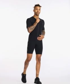 2XU - Light Speed Tech Sleeved Trisuit - Men's - Black/Gold - 2023 54 2XU - Light Speed Tech Sleeved Trisuit - Men's - Black/Gold - 2023 -ZONE3 shop MT6633d BLK GLD 13 1 76977.1653898730