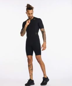 2XU - Light Speed Tech Sleeved Trisuit - Men's - Black/Gold - 2023 55 2XU - Light Speed Tech Sleeved Trisuit - Men's - Black/Gold - 2023 -ZONE3 shop MT6633d BLK GLD 14 1 93946.1653898730