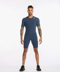 2XU - Light Speed Tech Sleeved Trisuit - Men's - Outerspace/White - 2023 23 2XU - Light Speed Tech Sleeved Trisuit - Men's - Outerspace/White - 2023 -ZONE3 shop MT6633d OUT WHT 01 01992.1653898747