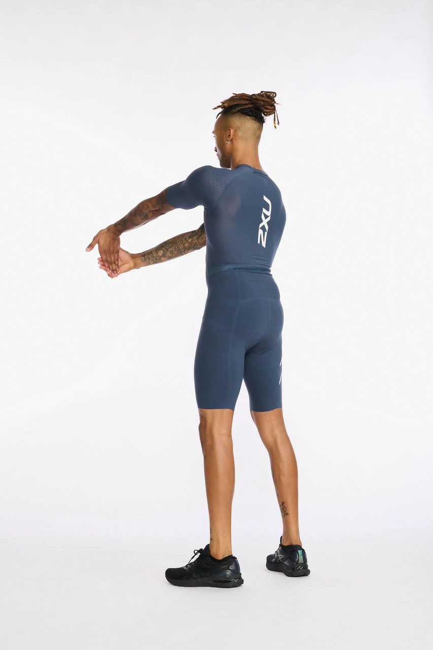 2XU - Light Speed Tech Sleeved Trisuit - Men's - Outerspace/White - 2023 5 2XU - Light Speed Tech Sleeved Trisuit - Men's - Outerspace/White - 2023 - Image 5