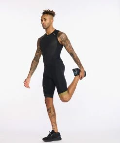 2XU - Light Speed Front Zip Trisuit - Men's - Black/Gold - 2023 20 2XU - Light Speed Front Zip Trisuit - Men's - Black/Gold - 2023 -ZONE3 shop MT6660d BLK GLD 04 59469.1662375663