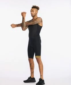 2XU - Light Speed Front Zip Trisuit - Men's - Black/Gold - 2023 26 2XU - Light Speed Front Zip Trisuit - Men's - Black/Gold - 2023 -ZONE3 shop MT6660d BLK GLD 05 53842.1662375663