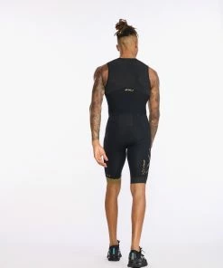2XU - Light Speed Front Zip Trisuit - Men's - Black/Gold - 2023 22 2XU - Light Speed Front Zip Trisuit - Men's - Black/Gold - 2023 -ZONE3 shop MT6660d BLK GLD 08 57577.1662375663