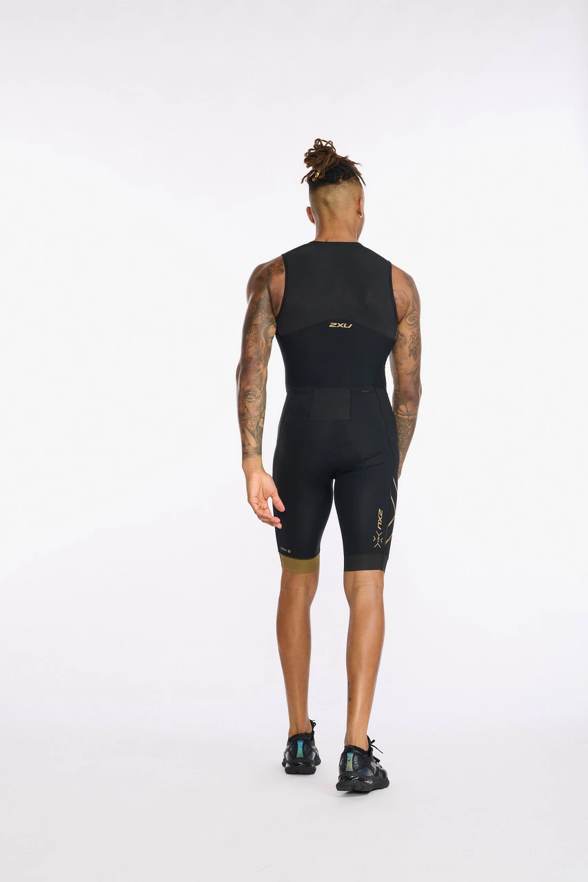 2XU - Light Speed Front Zip Trisuit - Men's - Black/Gold - 2023 5 2XU - Light Speed Front Zip Trisuit - Men's - Black/Gold - 2023 - Image 5