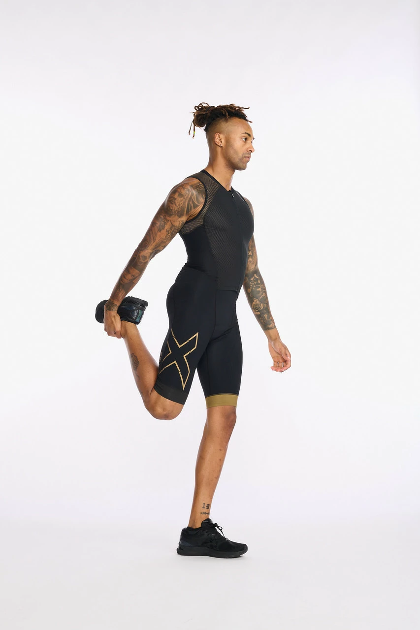 2XU - Light Speed Front Zip Trisuit - Men's - Black/Gold - 2023 13 2XU - Light Speed Front Zip Trisuit - Men's - Black/Gold - 2023 - Image 13