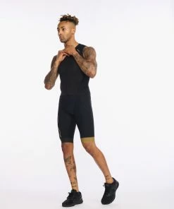 2XU - Light Speed Front Zip Trisuit - Men's - Black/Gold - 2023 29 2XU - Light Speed Front Zip Trisuit - Men's - Black/Gold - 2023 -ZONE3 shop MT6660d BLK GLD 13 75843.1662375663