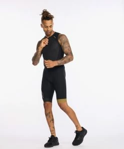 2XU - Light Speed Front Zip Trisuit - Men's - Black/Gold - 2023 32 2XU - Light Speed Front Zip Trisuit - Men's - Black/Gold - 2023 -ZONE3 shop MT6660d BLK GLD 14 46912.1662375663