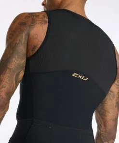 2XU - Light Speed Front Zip Trisuit - Men's - Black/Gold - 2023 33 2XU - Light Speed Front Zip Trisuit - Men's - Black/Gold - 2023 -ZONE3 shop MT6660d BLK GLD 17 49821.1662375663