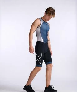 2XU - Light Speed Front Zip Trisuit - Men's - Midnight/White - 2023 37 2XU - Light Speed Front Zip Trisuit - Men's - Midnight/White - 2023 -ZONE3 shop MT6660d MDN WHT 13 33885.1666343114