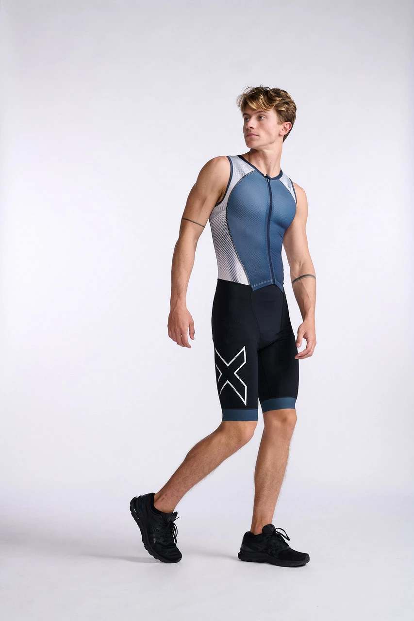 2XU - Light Speed Front Zip Trisuit - Men's - Midnight/White - 2023 17 2XU - Light Speed Front Zip Trisuit - Men's - Midnight/White - 2023 - Image 17