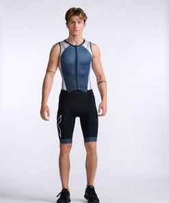 2XU - Light Speed Front Zip Trisuit - Men's - Midnight/White - 2023 28 2XU - Light Speed Front Zip Trisuit - Men's - Midnight/White - 2023 -ZONE3 shop MT6660d MDN WHT 15 89293.1666343114
