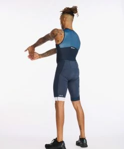 2XU - Light Speed Front Zip Trisuit - Men's - Outerspace/White 23 2XU - Light Speed Front Zip Trisuit - Men's - Outerspace/White -ZONE3 shop MT6660d OUT WHT 06 16220.1652689604