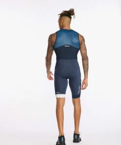 2XU - Light Speed Front Zip Trisuit - Men's - Outerspace/White 24 2XU - Light Speed Front Zip Trisuit - Men's - Outerspace/White -ZONE3 shop MT6660d OUT WHT 07 58382.1652689604