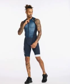 2XU - Light Speed Front Zip Trisuit - Men's - Outerspace/White 29 2XU - Light Speed Front Zip Trisuit - Men's - Outerspace/White -ZONE3 shop MT6660d OUT WHT 13 99282.1652689604