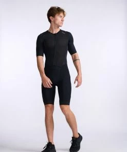 2XU - Light Speed Sleeved Trisuit - Men's - Black/Gold - 2023 -ZONE3 shop MT7019d BLK GLD 13 49575.1666343092