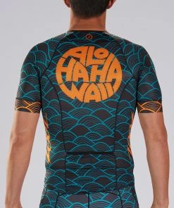 Zoot - LTD Tri Aero Short Sleeve Jersey - Men's - * -ZONE3 shop M ALOHA Tri SS Jersey BACK 32921.1664370667