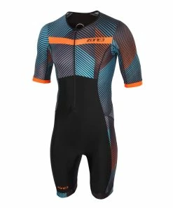 Zone 3 Zone3 - Activate+ Momentum (Stripes) Short Sleeve Trisuit - Men's - 2023