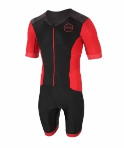 Zone 3 Zone3 - Aquaflo+ Short Sleeve Full Zip Trisuit - Men's