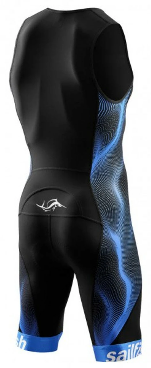 Sailfish - Men's Trisuit Comp - Black/Blue 2 Sailfish - Men's Trisuit Comp - Black/Blue - Image 2