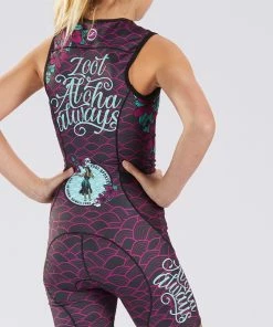 Zoot - Protege Tri Racesuit - Children's -ZONE3 shop PROTEGE ALOHA Girls Tri Racesuit DETAIL1 99357.1664811582