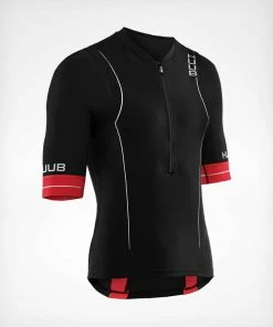 HUUB - Men's RaceLine Long-Course Tri Top - Black/Red