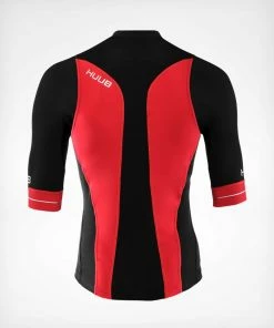 HUUB - Men's RaceLine Long-Course Tri Top - Black/Red 8 HUUB - Men's RaceLine Long-Course Tri Top - Black/Red -ZONE3 shop RaceLine Long Course Tri Top Black Rear 900x 32343.1673860809