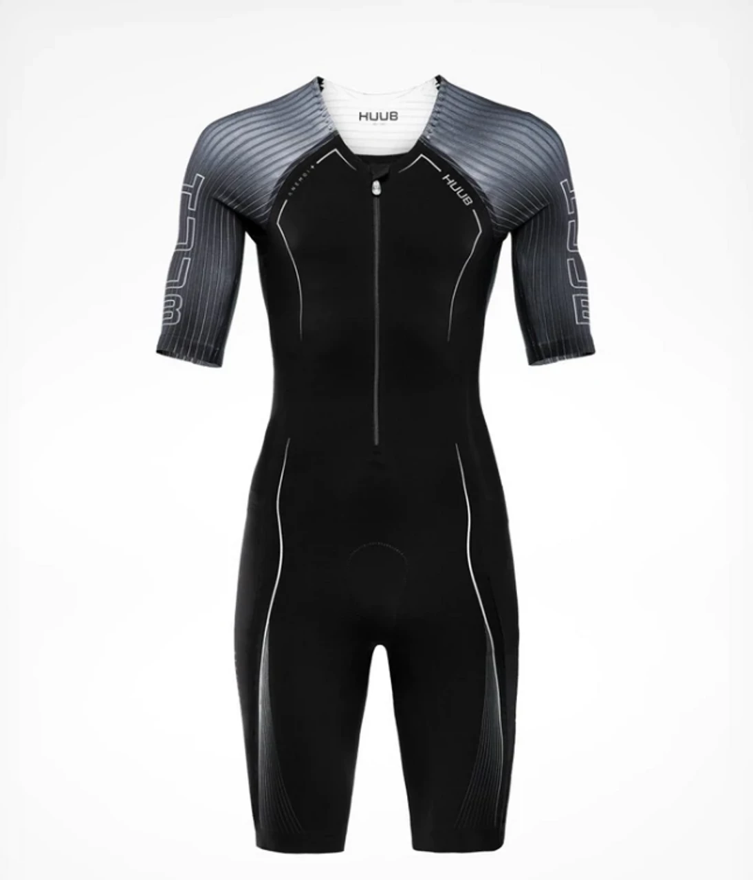 HUUB - Anemoi Aero + Bonded Trisuit - Men's - Black/White 1 HUUB - Anemoi Aero + Bonded Trisuit - Men's - Black/White