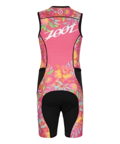 Zoot - Protege Tri Front Zip Racesuit - Children's -ZONE3 shop UProtegeTriRacesuit Z1806028 Florial back 05381.1660729810