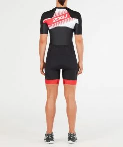2XU - Compression Sleeved Trisuit - Women's - -ZONE3 shop WT4843d BLK WML 04 54438.1675267477