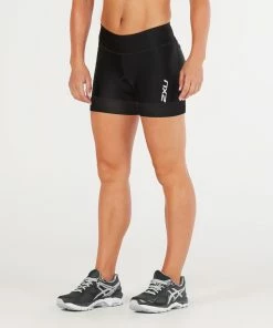 2XU - Perform 4.5" Tri Short - Women's - -ZONE3 shop WT4860b BLK BLK 02 16581.1643986072