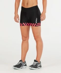 2XU - Perform 4.5" Tri Short - Women's - -ZONE3 shop WT4860b BLK GMN 02 51412.1643986072